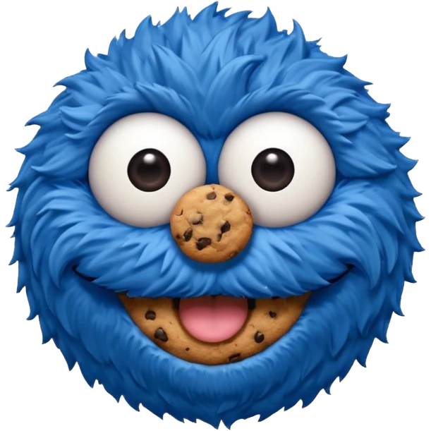 3 coockie monster emoji