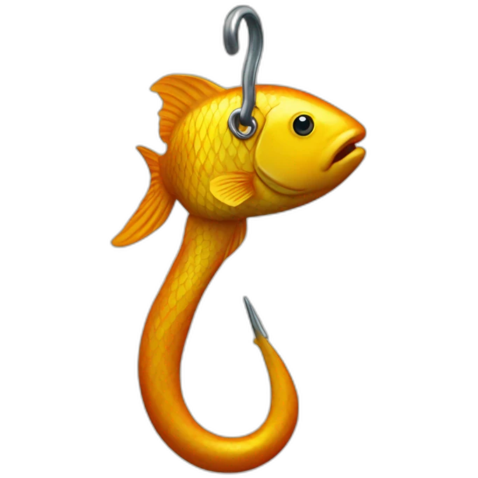 fish hook emoji