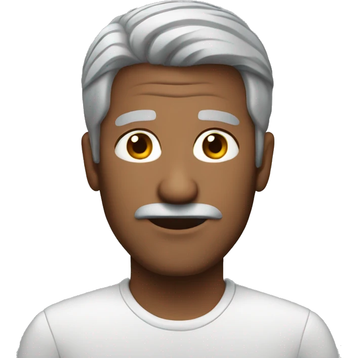 Grey haired man  emoji
