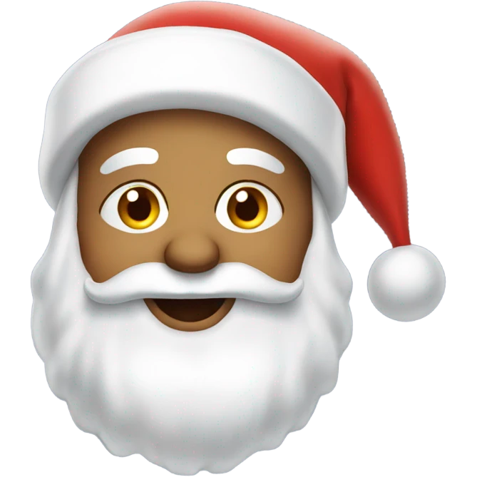 Santa Claus winking emoji