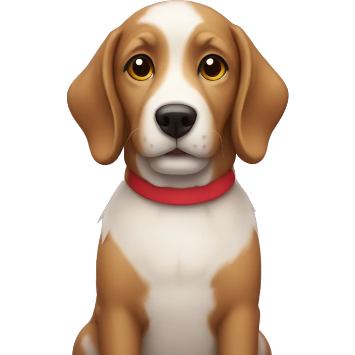 Sweet dog on christmas  emoji