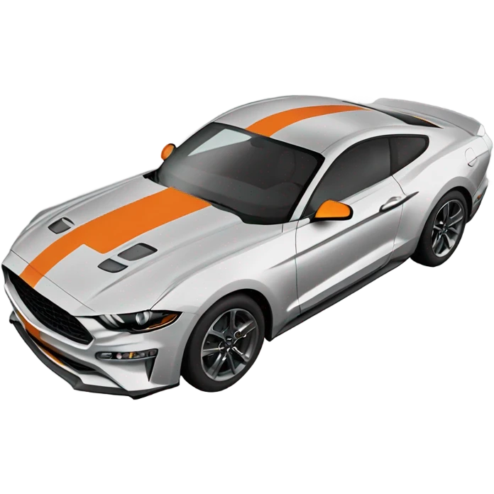2022 Orange Ford mustang emoji