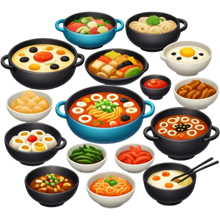 Korean foods emoji