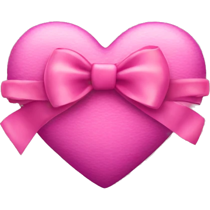 Heart with a bow emoji