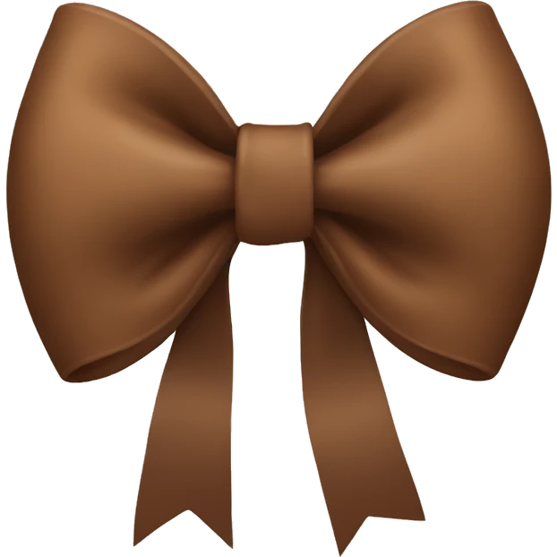 brown bow emoji
