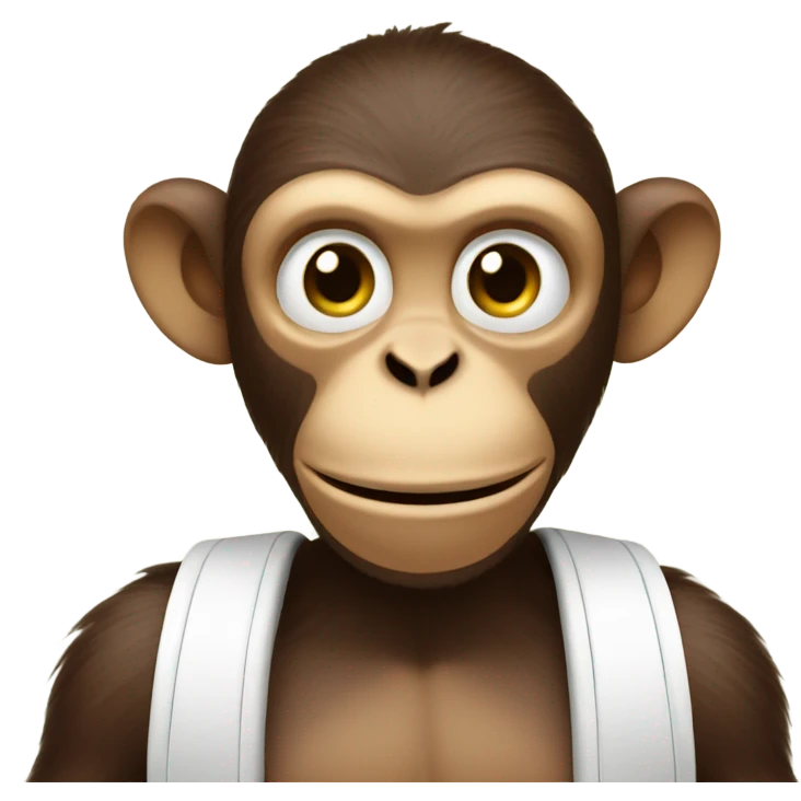 Monkey face thumbs up emoji