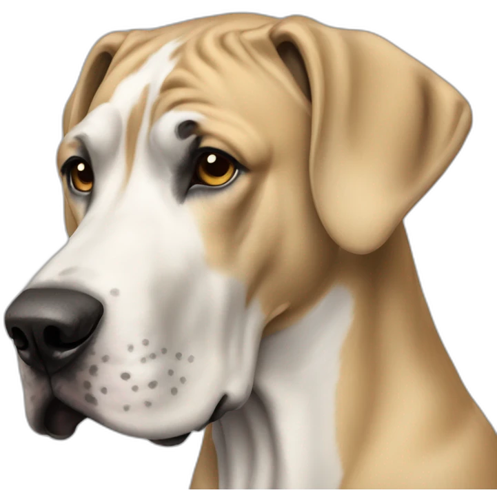 Dog great dane full-height emoji