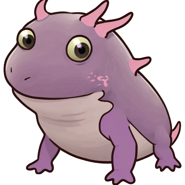Purple axolotl  emoji