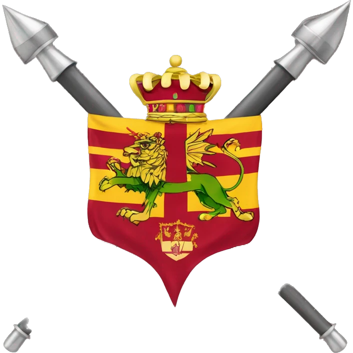 Bandera granate del reino de León  emoji