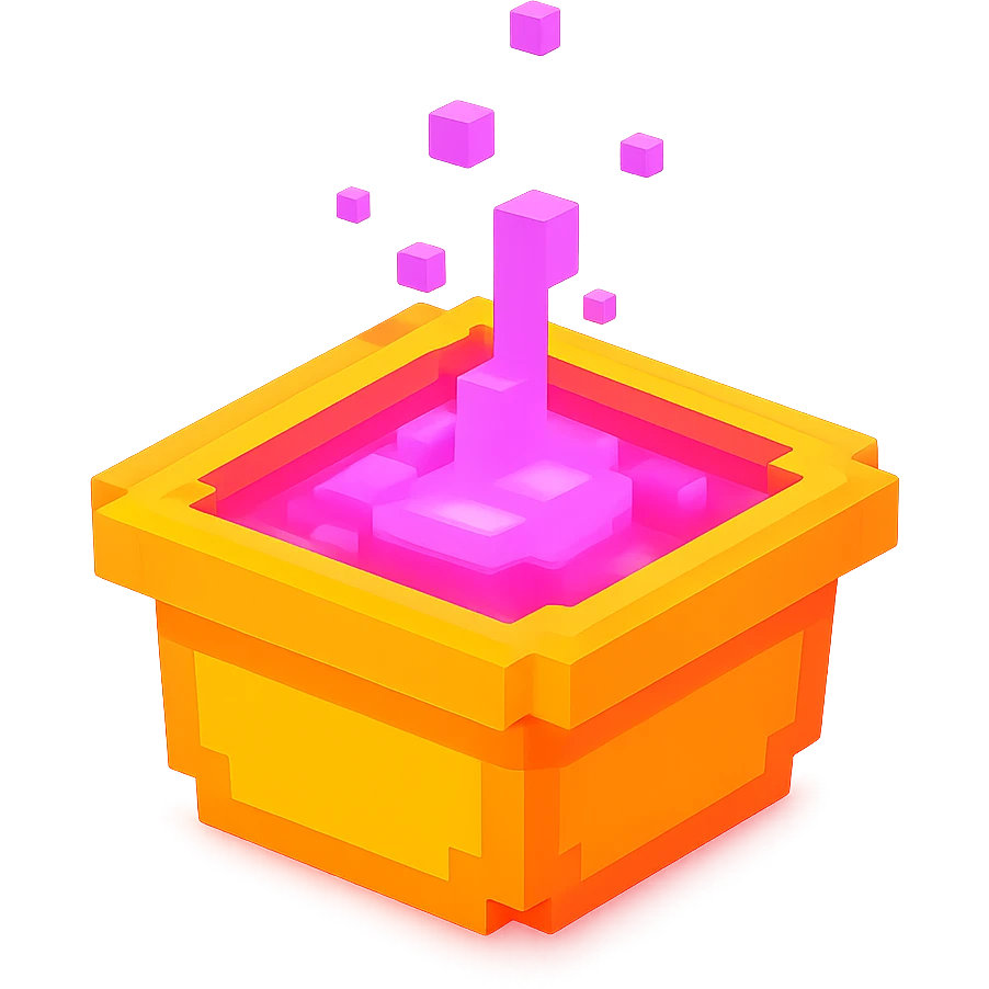сделай соус из фастфуда розовый светящийся, no background  emoji