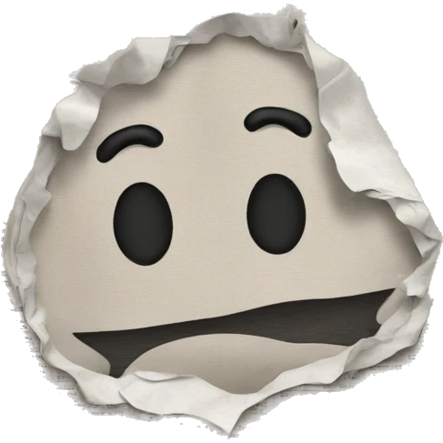 Newspaper messy emoji