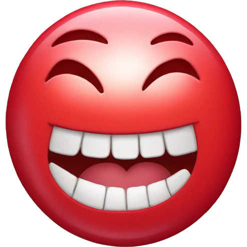 red candy whit face emoji