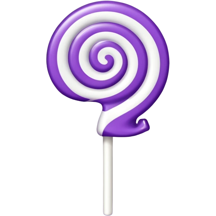 pirulito roxo e branco emoji