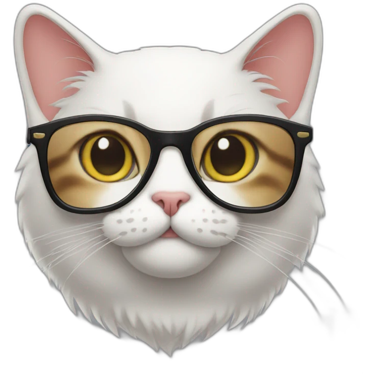 the cat with glasses emoji