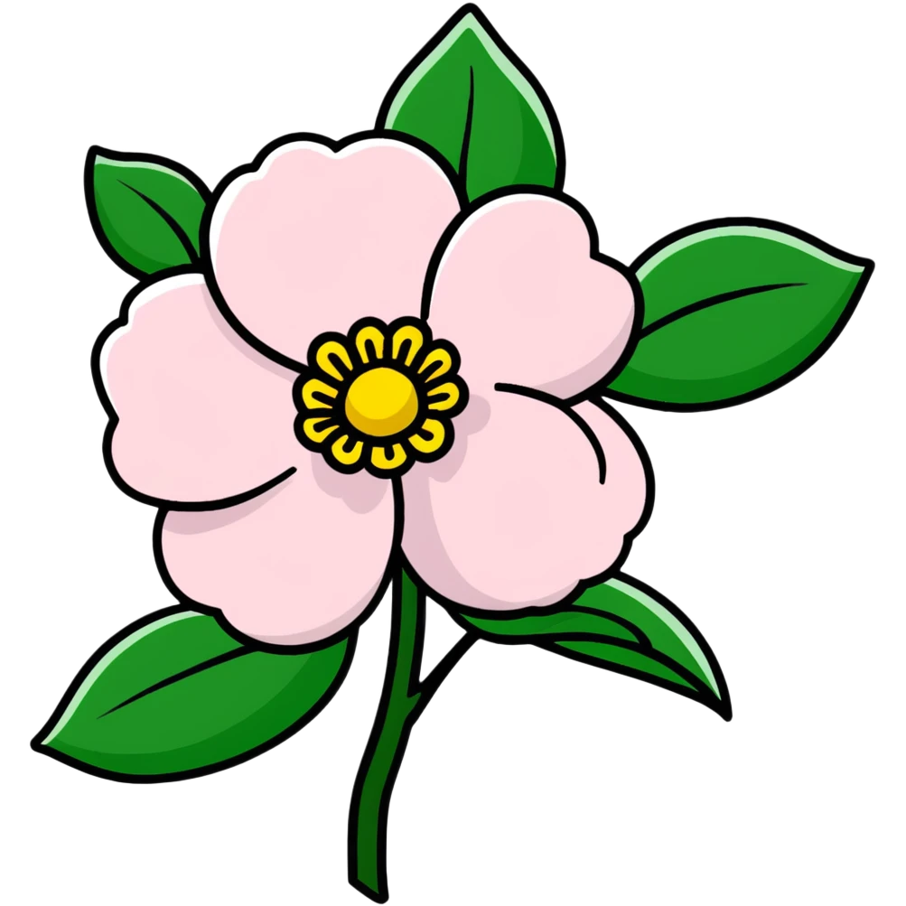 elegant red camellia japonica with glossy petals emoji