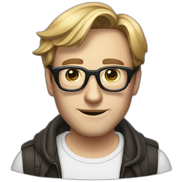 Fashion Linus Torvald with sunglasses emoji