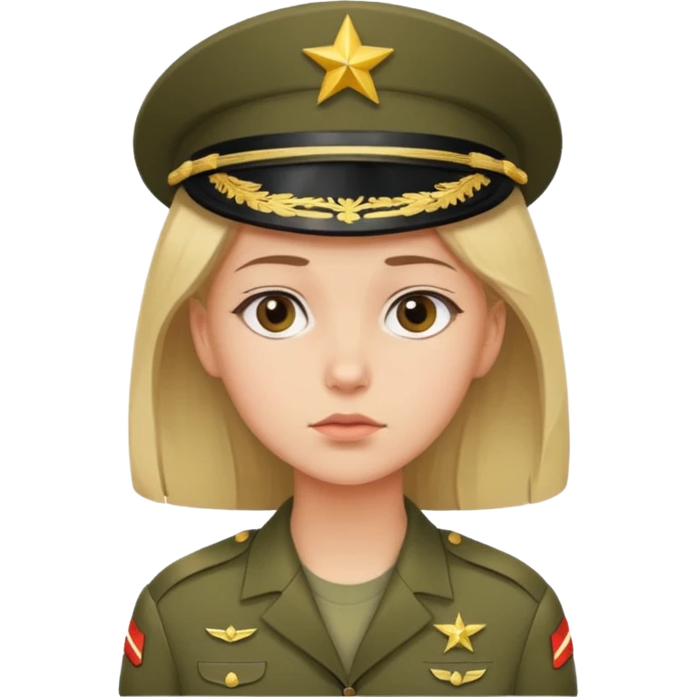 the girl thinks about the guy who is in the army emoji