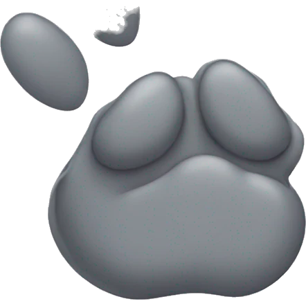  grey kitten paw emoji