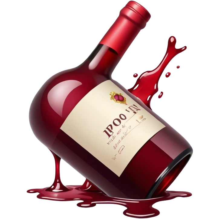 broken wine bottle emoji