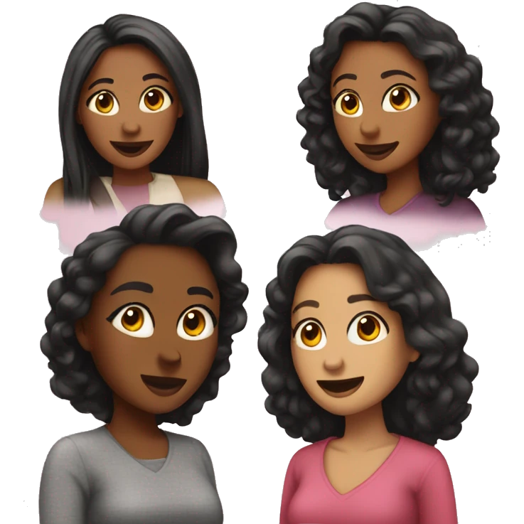 four girlfriends emoji