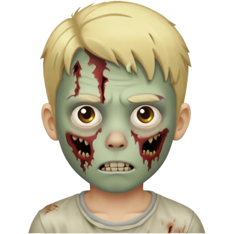 boy zombie with blonde hair emoji