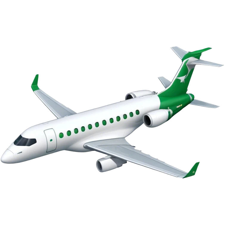 Embraer E-Jet - Embraer (Model Year: 2021) (Iconic colour: Green with white) emoji