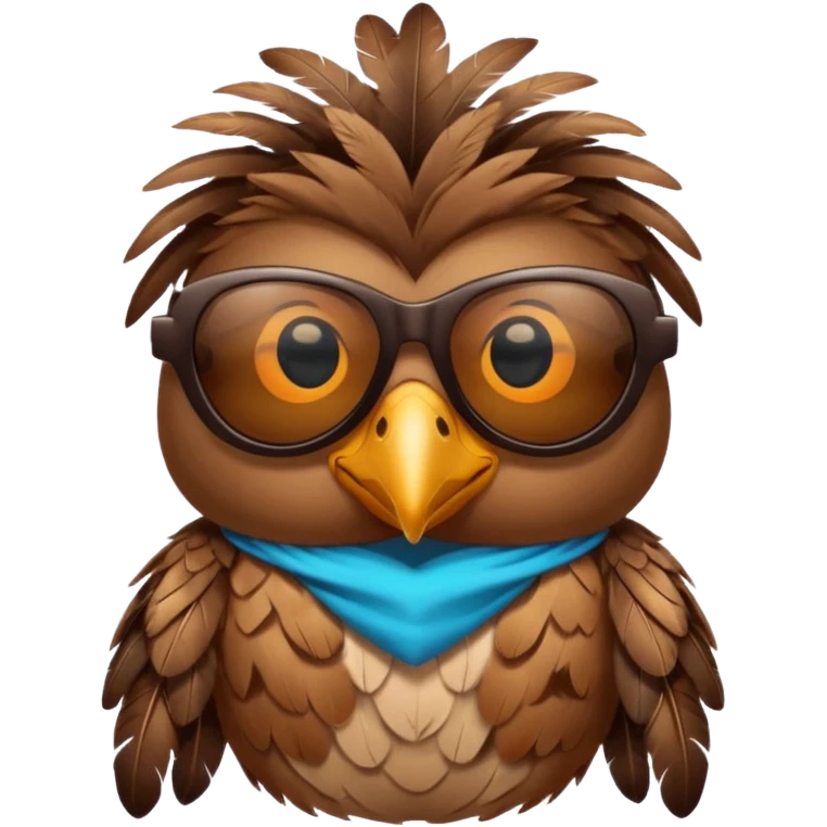 cool bird with sunglassess  emoji