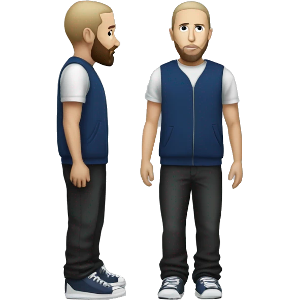 full body eminem with beard  emoji