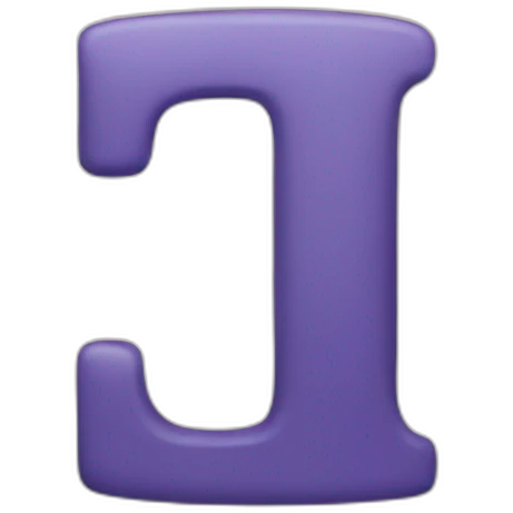 Number 1 big letter emoji