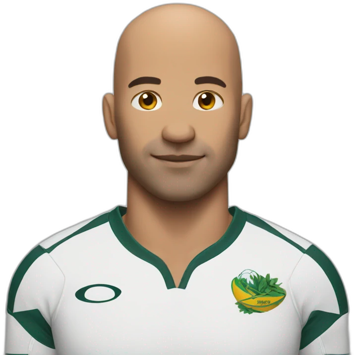 Bald Rugby player emoji