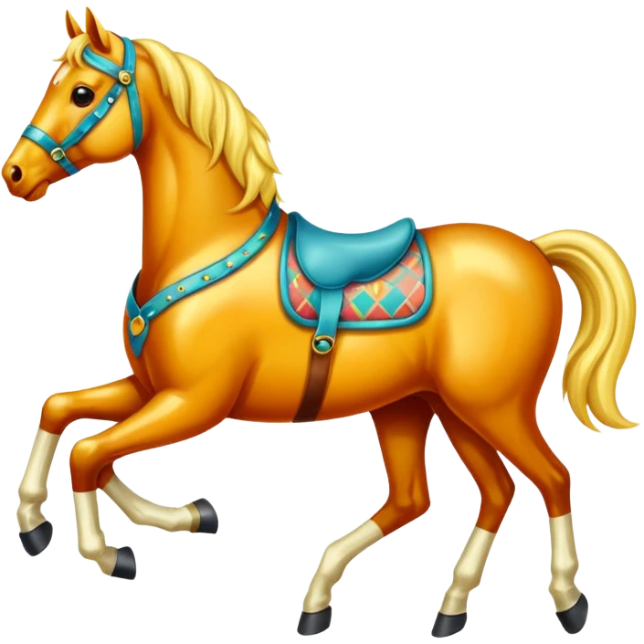 retro horses emoji
