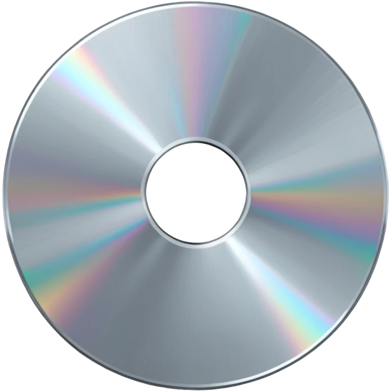 diamond CD emoji in minimalist style with a diagonal scratch emoji