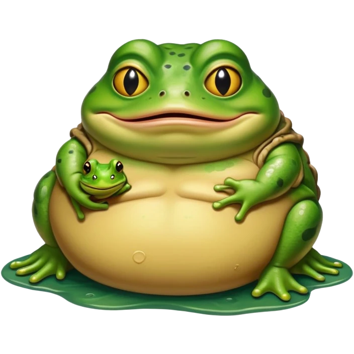 Jabba The Hutt And A Frog  emoji