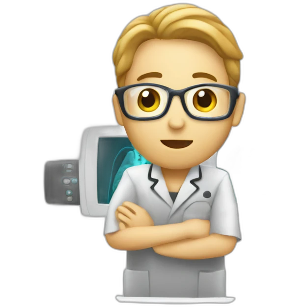 Radiologist-performing-ultrasound emoji