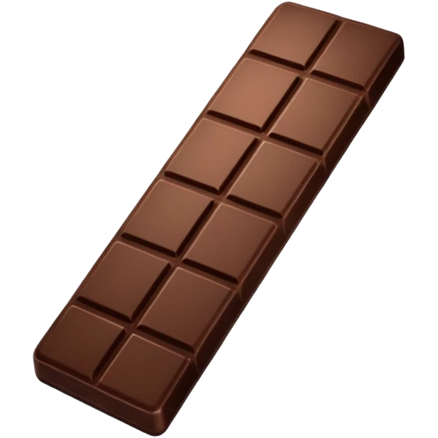 thin dark chocolate bar emoji