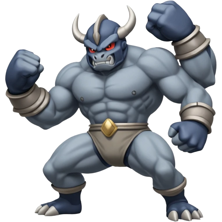 Coalossal-Machamp-Rhypherior-Onix-Pokémon, full body emoji