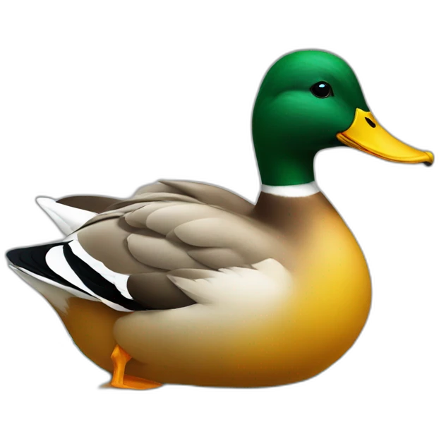 Duck drinking emoji