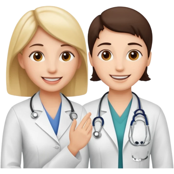 woman patient talks to doctor emoji