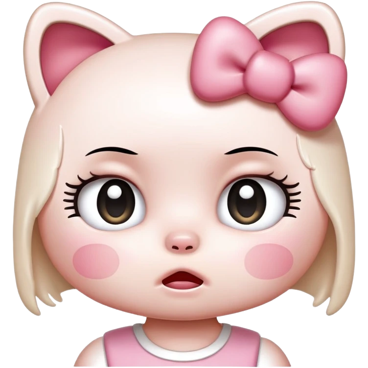 crying hello ktty emoji