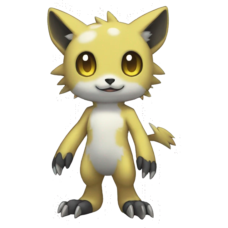 cute kawaii cool edgy Digimon-Fakemon-animal full body emoji
