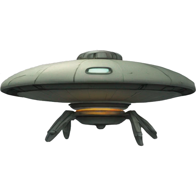 Stitch on a ufo emoji