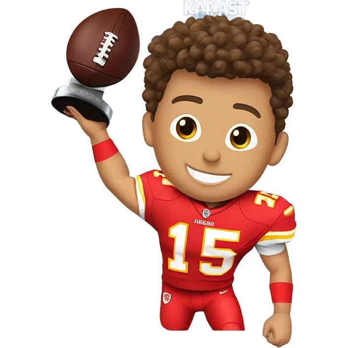 patrick mahomes winning the super bowl  emoji