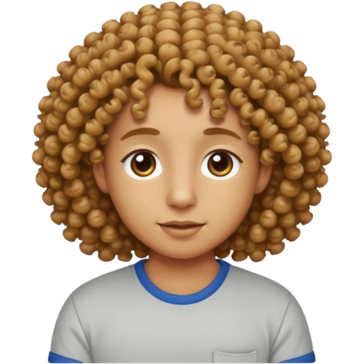 curly short hair animal with shirts  emoji