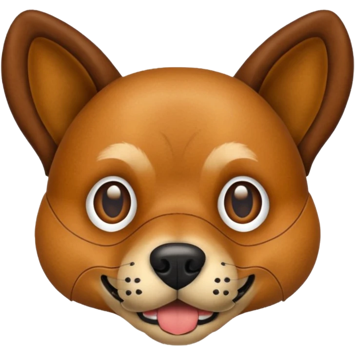 Leather dog’s muzzle emoji