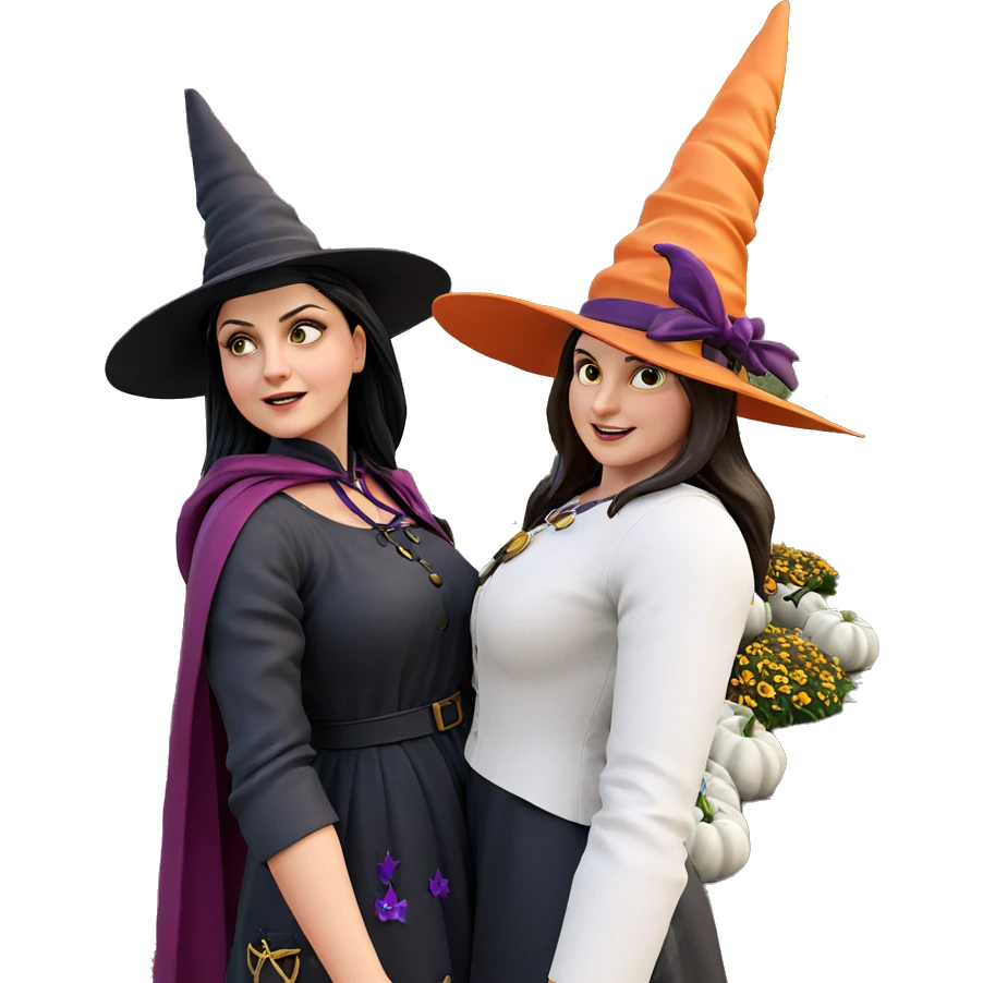 witches in the garden emoji