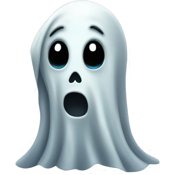 Creepy ghost emoji