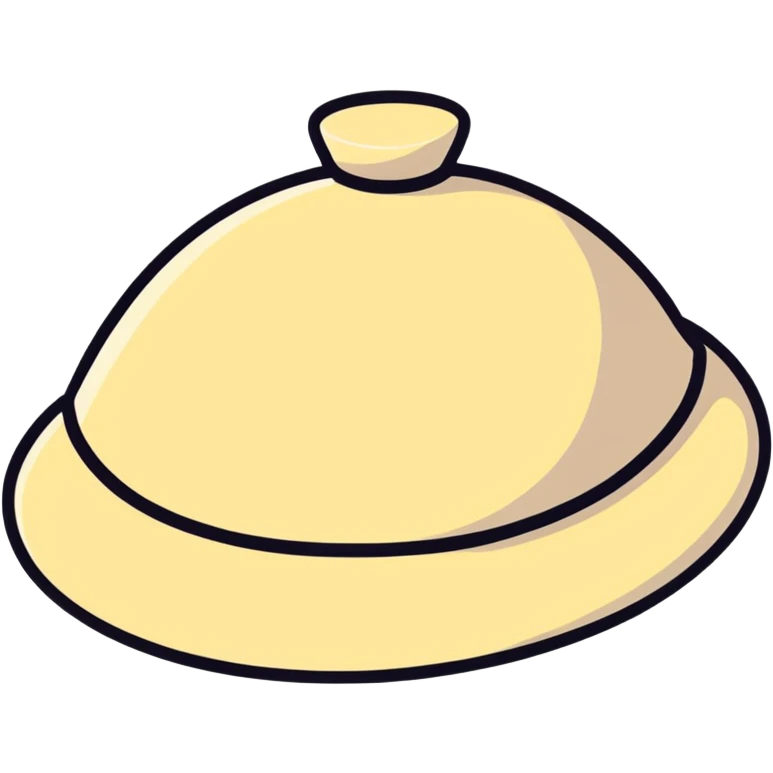 simple iconic rice hat emoji