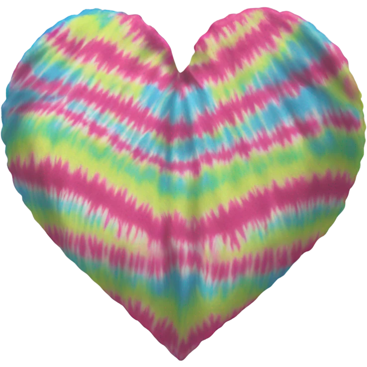 Tie dye heart emoji