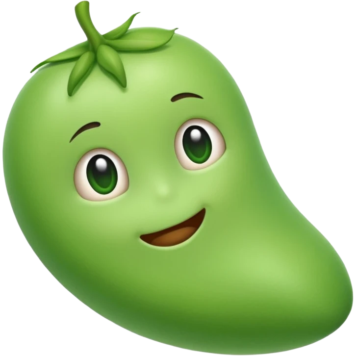 cute bean emoji