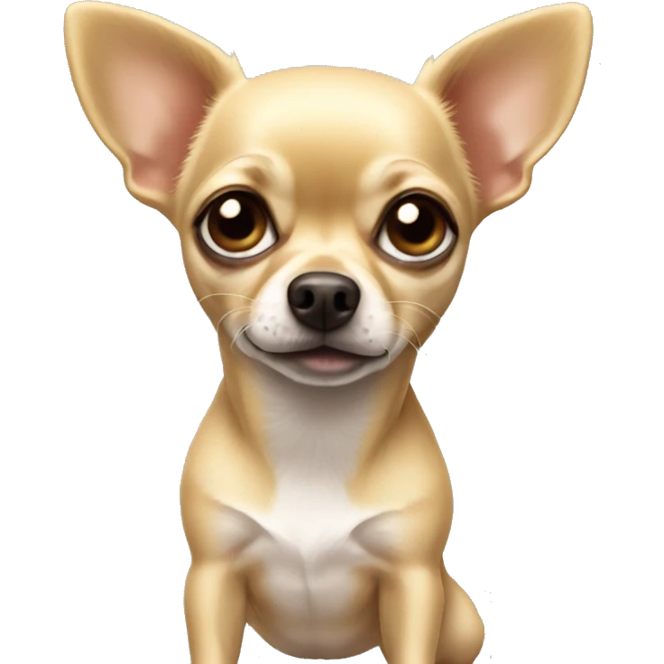 Blonde chihuahua (no white markings) with short hair emoji